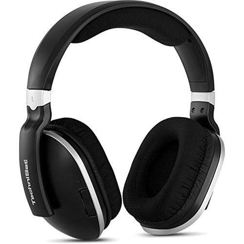  [아마존베스트]-Service-Informationen TechniSat Stereoman 2 Wireless 2.4 GHz Wireless Headphones (for TV and Music Systems, with Docking Station) Black