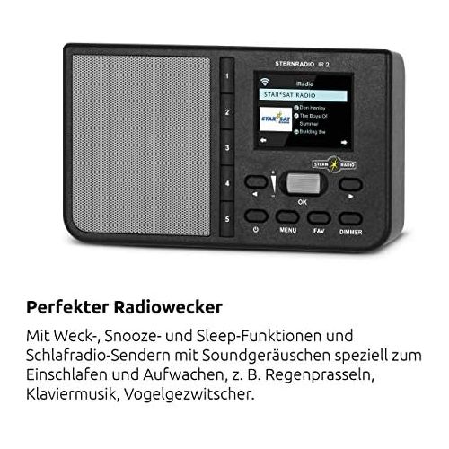  [아마존베스트]-Service-Informationen TechniSat Star Radio IR 1 - Compact Internet Radio (WLAN, Colour Display, Alarm Clock