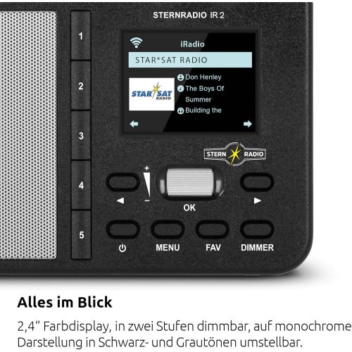  [아마존베스트]-Service-Informationen TechniSat Star Radio IR 1 - Compact Internet Radio (WLAN, Colour Display, Alarm Clock