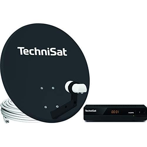  [아마존베스트]-Service-Informationen TechniSat TechniTenne 60 Satellite Dish, 60 cm Digital Satellite System with Mast Mount and Universal Twin LNB for up to 2 Participants, Light Grey