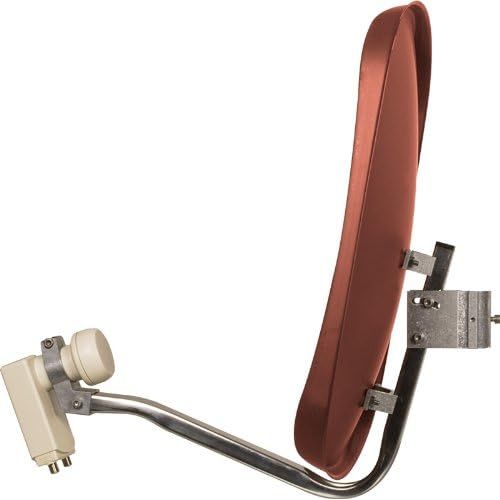  [아마존베스트]-Service-Informationen Technisat Digidish 45 Satellite Dish 45cm with Mounting and Dual LNB - Red