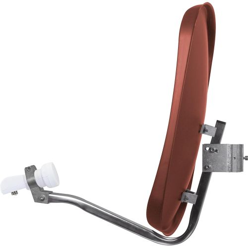  [아마존베스트]-Service-Informationen Technisat Digidish 45 Satellite Dish 45cm with Mounting and Dual LNB - Red