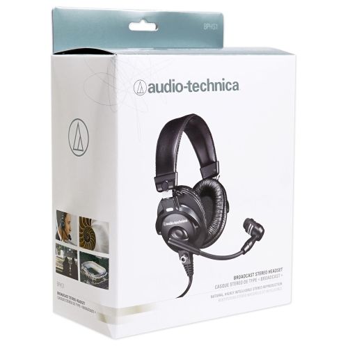 오디오테크니카 Audio-Technica Audio Technica BPHS1 Over-Ear Broadcast Headphones Headset w Mic+Headphone Amp