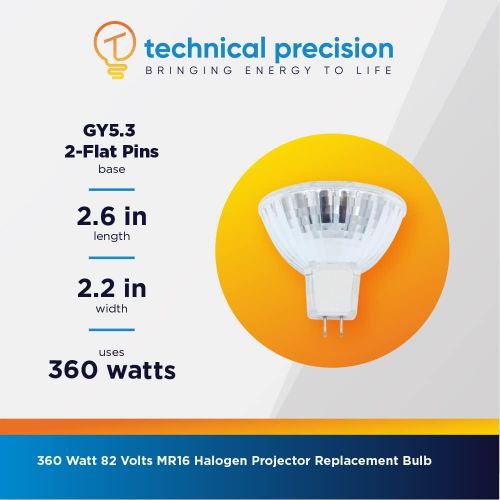  Technical Precision 2 Pack RM-128 ENX 82V 360W Donar Replacement Bulb for Buhl Projector Model 200, The Ambassador 2912C 2914C 2913TC 120 500 501 505 506 500XT ? Chauvet Clubspot Followspot 400G, TFX-