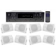 Technical Pro 6000w (6) Zone, Home Theater Bluetooth Receiver+(8) 5.25 Speakers