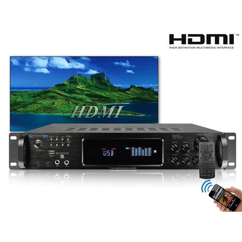  Technical Pro H4502HD Digital Hybrid Amplifier, Preamp, and Tuner with USB, SD, and Bluetooth