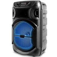 Technical Pro Portable 8 Inch Portable 800 watts Bluetooth Speaker with Woofer & Tweeter, Festival PA LED Speaker with Bluetooth/USB Card Inputs, True Wireless Stereo, 30 Feet Bluetooth Range