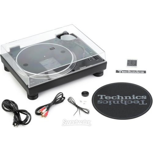  Technics SL-1200MK7 Direct Drive Professional Turntable with Decksaver