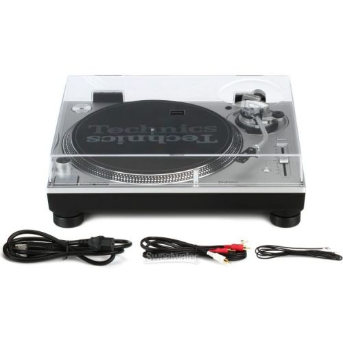  Technics SL-1200MK7-S Direct Drive Professional Turntable Pair - Silver