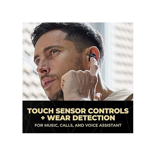  Technics Premium Hi-Fi True Wireless Bluetooth Earbuds with Advanced Noise Cancelling, 3 Device Multipoint Connectivity, Wireless Charging, Hi-Res Audio + Enhanced Calling - EAH-AZ80-K (Black)