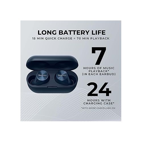  Technics HiFi True Wireless Multipoint Bluetooth Earbuds with Noise Cancelling, 3 Device Multipoint Connectivity, Wireless Charging, Impressive Call Quality, LDAC Compatible - EAH-AZ60M2-A (Blue)