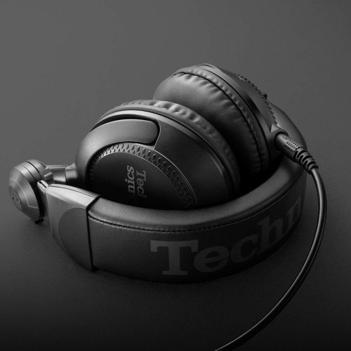  [아마존베스트]Technics Professional DJ Headphones with 40mm CCAW Voice Coil Drivers, 270° Swivel Housing and Locking Detachable Cord; Lightweight, Foldable High Input - EAH-DJ1200 (Black)