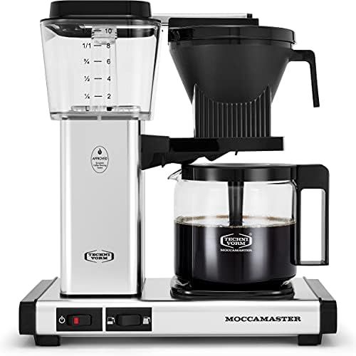  Technivorm Moccamaster Moccamaster 53941 KBGV Select 10-Cup Coffee Maker, Polished Silver, 40 ounce, 1.25l