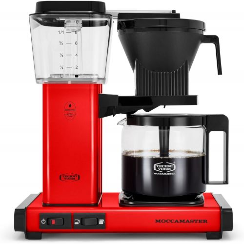  Technivorm Moccamaster 53945 KBGV 10-Cup Coffee Maker Red, 40 oz, 10 Cup, 1.25 L