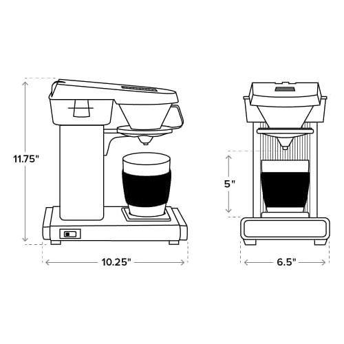  Technivorm Moccamaster Technivorm Cup One Coffee Brewer, 10 oz, Polished Silver: Kitchen & Dining