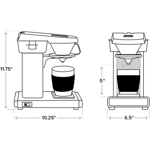  Technivorm Moccamaster Technivorm Cup One Coffee Brewer, 10 oz, Polished Silver: Kitchen & Dining