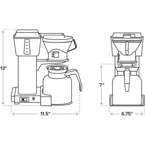  Technivorm Moccamaster Technivorm 79212 KBTS Coffee Brewer, 32 oz, Polished Silver