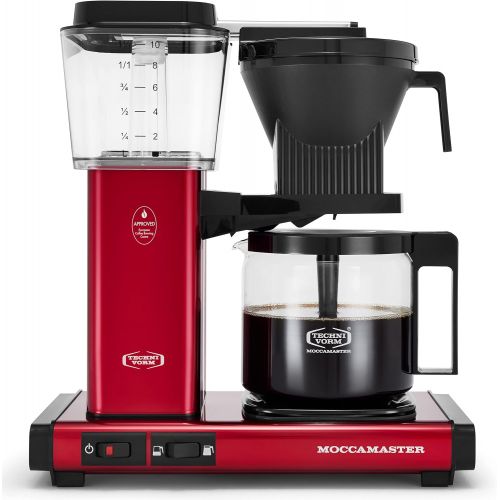  Technivorm Moccamaster Moccamaster 53944 KBGV Select 10-Cup Coffee Maker, Candy Apple Red, 40 ounce, 1.25l
