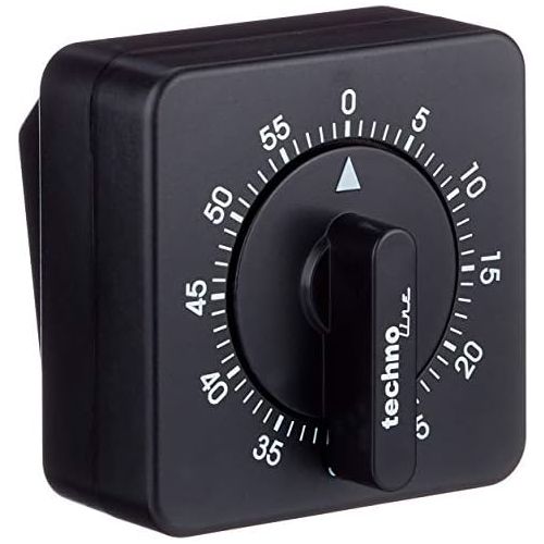  [아마존베스트]-Service-Informationen Technotrade Technoline KZW-Analogue Kitchen Timer, Black