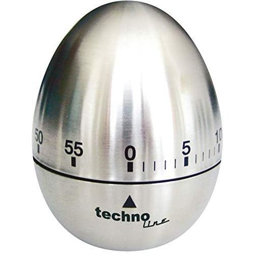  [아마존베스트]Technoline KZW II Analogue Egg Timer Egg-Shaped Metal