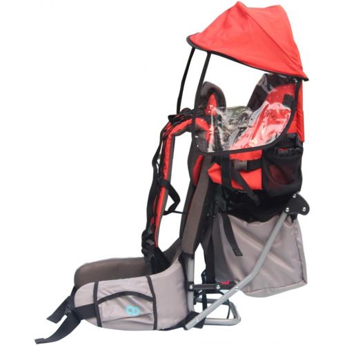  TeckCool_Store Baby Carrier, TECKCOOL Baby Toddler Backpack Cross country Carrier w/Stand Child Kid Sunshade Visor,Upgraded foot straps,Holds up to 50 Pound Ideal for Children Between 6 months-4y