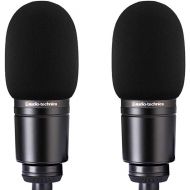 TeckeeTom 2pcs AT2020 Microphone Foam Cover Windscreen Pop Filter Black Compatible with Mic Audio Technica AT2020 ATR2500 AT2035 AT2050 AT4040 Cardioid Condenser Microphone Noise Reduction