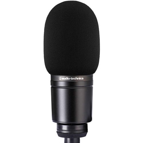  TeckeeTom 2pcs AT2020 Microphone Foam Cover Windscreen Pop Filter Black Compatible with Mic Audio Technica AT2020 ATR2500 AT2035 AT2050 AT4040 Cardioid Condenser Microphone Noise Reduction