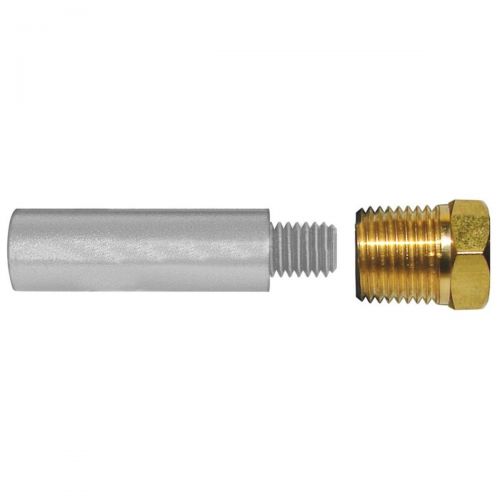  Tecnoseal E5 Pencil Zinc W Brass Cap 3-58" X 34" Dia - TEC-E5-C
