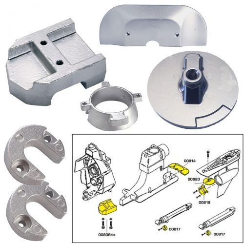  Tecnoseal Anode Kit Merc Alpha 1 Gen 2 W Hardware Zinc Poly - 20801