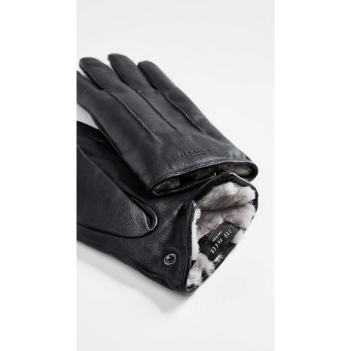  Ted+Baker Ted Baker Mens Rainboe Leather Gloves