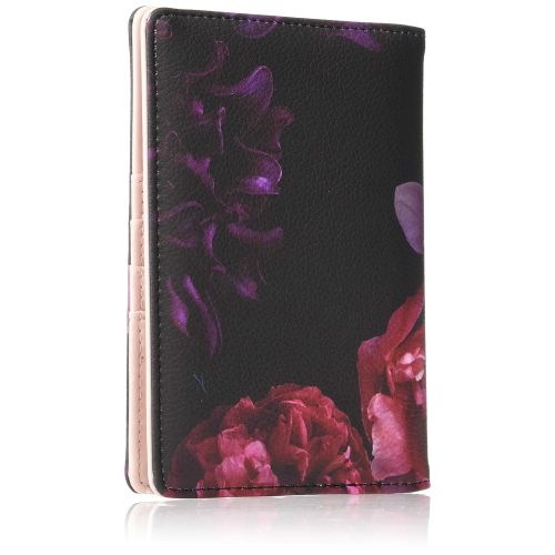  Ted Baker ATED398 Splendor Pink Floral Luxury Faux Leather Travel Document and Passport Holder, Multi