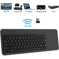 [아마존 핫딜] [아마존핫딜]Wireless Keyboard, TedGem 2.4G Wireless Keyboard with Touchpad Keyboard Wireless Soft Touch Keyboard Ergonomic PC Touch Keyboard, Keyboard with Nano USB Receiver for Laptop/Mac/PC/