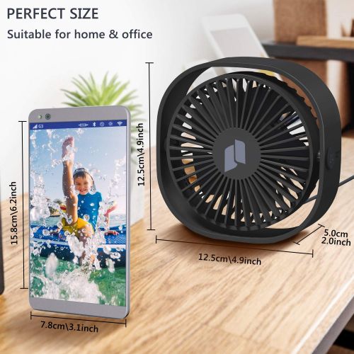  [아마존 핫딜]  [아마존핫딜]TedGem USB Ventilator, Ventilator Klein Handventilator PC Ventilator USB Mini Ventilator USB Luefter Gerauscharm, USB Fan Einfach zu Tragen, fuer Buero, Zuhause und im Freien(3 Geschw