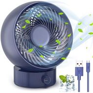 [아마존베스트]Mini Ventilator USB, TedGem Tischventilator USB Ventilator Klein Leise PC Ventilator 180 Arten Windgeschwindigkeit, Kann um 20 ° Nach Oben und Unten Verstellt Werden, fuer Buero, Zuh