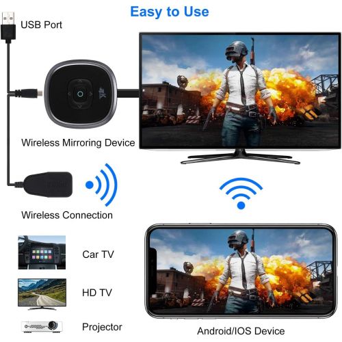  [아마존베스트]-Service-Informationen TedGem Wireless HDMI Display Dongle, WiFi Streaming Dongle, 4K Wireless WiFi Display Dongle HDMI, for Android/Windows/Monitor/Projector, Supports Miracast/DLAN/Airplay