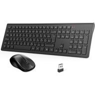 [아마존베스트]TedGem 2.4G USB Keyboard and Mouse, Wireless Keyboard Mouse Set, Computer Keyboard Wireless with Mouse, 2 in 1 USB Laptop Keyboard Wireless for PC / Computer / Laptop / Smart TV (D