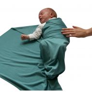 Teddy Beddy Byes Merino Swaddle Blanket for Newborn, Low Birthweight Babies or Twins-(Medium 29 1/2 x 29...