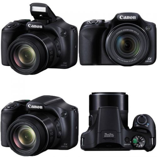  Teds Canon PowerShot SX530 HS 16MP Digital Camera with 16GB Top Accessory Bundle