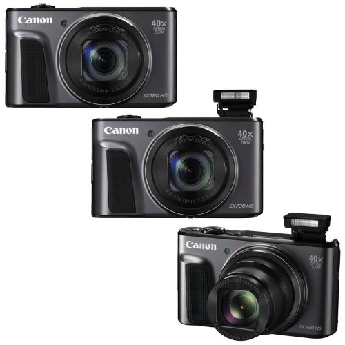  Teds Canon PowerShot SX720 HS 20.3MP Digital Camera 40x Optical Zoom WiFi  NFC Black