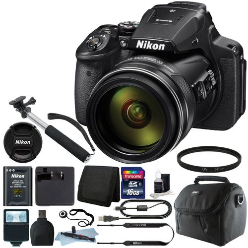  Teds Nikon Coolpix P900 16MP with 83x Optical Zoom Digital Camera +16GB Accessory Kit