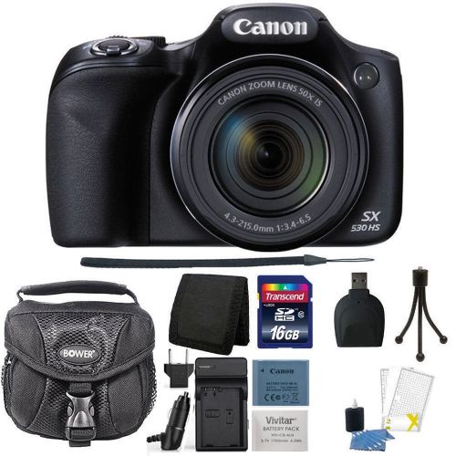  Teds Canon Powershot SX530 HS 16MP Digital Camera with 16GB Deluxe Accessory Kit