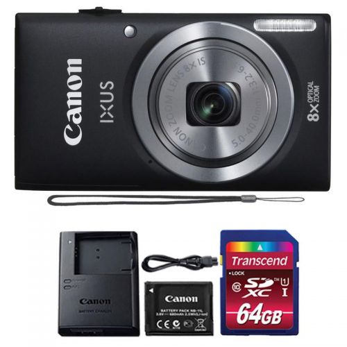  Teds Canon Powershot Ixus 185  ELPH 180 20MP Compact Digital Camera Black with 32GB Memory Card