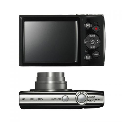  Teds Canon Powershot Ixus 185  ELPH 180 20MP Compact Digital Camera Black with 64GB Accessory Bundle