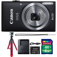 Teds Canon Powershot Ixus 185  ELPH 180 20MP Compact Digital Camera Black with 8GB Memory Card and Flexible Tripod