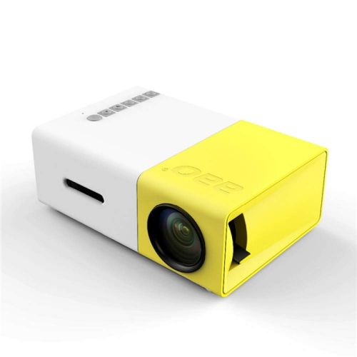  Teekland Mini 1080P Portable LED Projector YG-300 LCD with Built-in Battery US Plug