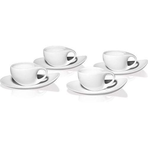  Teeland Speedy Keramik-Teeset: 1 Teekanne und 4 Tassen mit Untertasse im Geschenkkarton