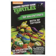 Teenage Mutant Ninja Turtles 32 Valentine Cards with Tattoos