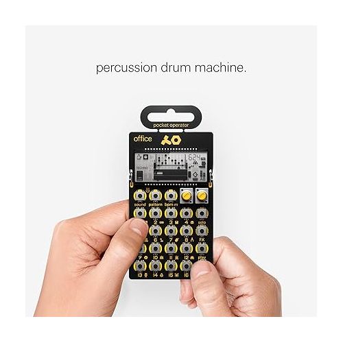  teenage engineering pocket operator PO-24 office, noise percussion drum machine and sequencer, with parameter locks, solo functionality and punch-in effects