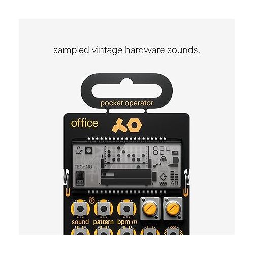  teenage engineering pocket operator PO-24 office, noise percussion drum machine and sequencer, with parameter locks, solo functionality and punch-in effects