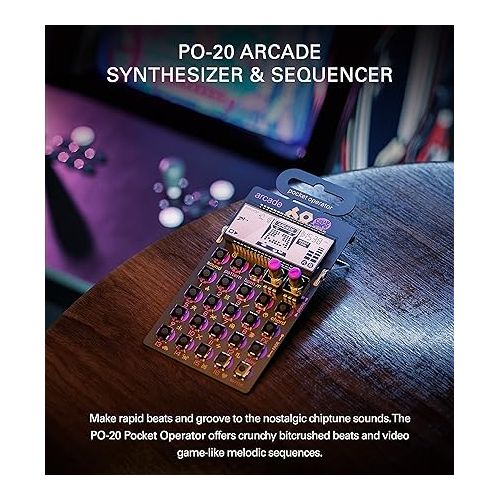  teenage engineering Pocket Operator PO-20 Arcade Synthesizer and Sequencer